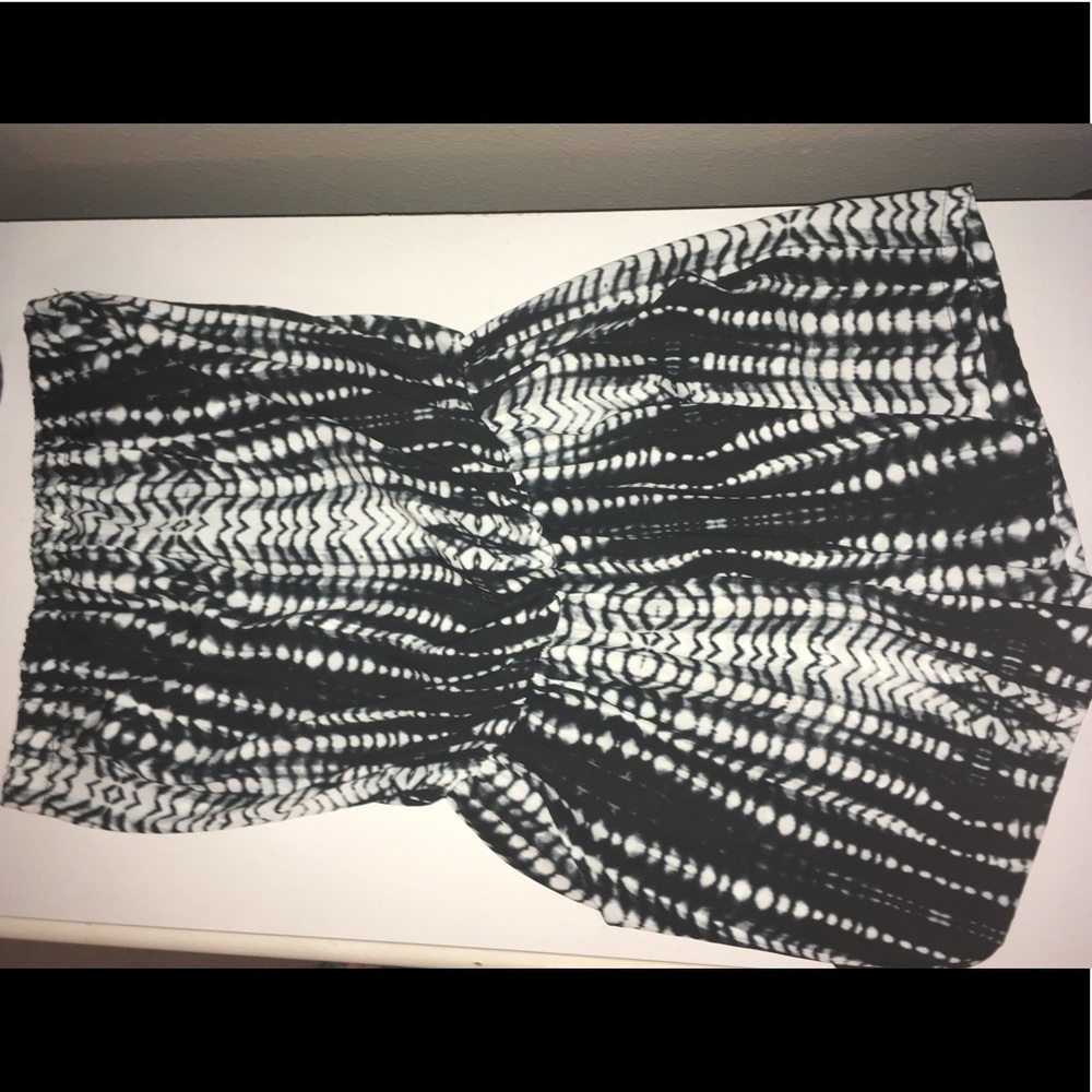 B&W tie dye romper